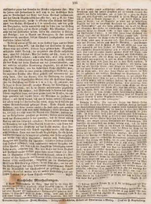 156 Kirchliche Mittheilungen