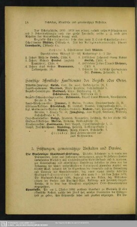 5. Stiftungen, gemeinnützige Anstalten und Vereine