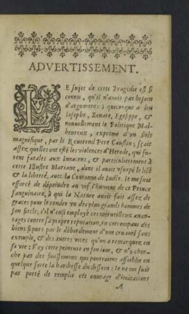 Advertissement.
