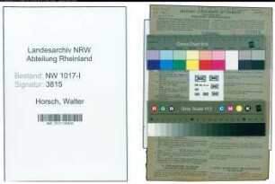 Entnazifizierung Walter Horsch , geb. 01.05.1902 (Schmied)