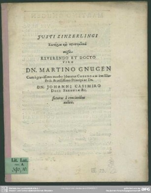 Sōtēria kai propemtika missa Martino Gnugen ...