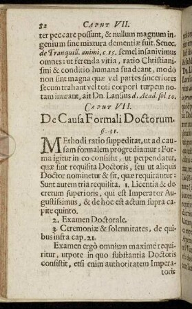 Caput VII. De Causa Formali Doctorum.