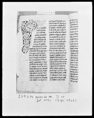 Nekrolog, Welfenchronik und Heiligenviten — Initiale P, Folio 119 verso