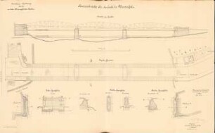 Straßenbrücke über die Saale, Weißenfels: Ansichten, Grundrisse, Schnitte 1:150