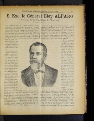 S. Exc. le General Eloy Alfaro