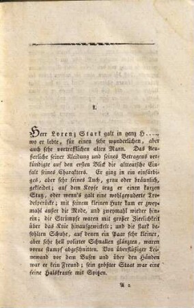 J. J. Engels sämmtliche Werke, 1. Herr Lorenz Stark : ein Charaktergemälde