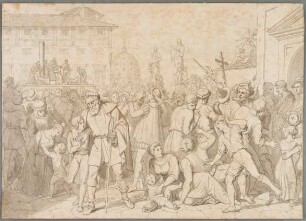 Lucrezia und Beatrice Cenci werden enthauptet