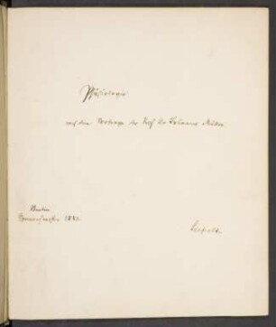 Physiologie : nach dem Vortrage des Prof. Dr. Johannes Müller ; Berlin, Sommersemester 1852
