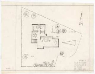 Wohnhaus F. Haas, Karlsruhe Vorentwurf 1: Grundriss Erdgeschoss 1:100