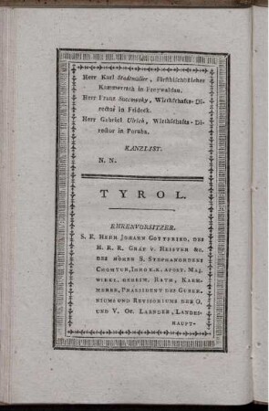 Tyrol.