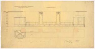 Warenhaus Wertheim, Rosenthaler Straße/Sophienstraße, Berlin 3. Bauabschnitt: Damenkonfektionsraum: Wandansichten, 1:25