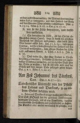 Am Fest Johannis des Täufers.