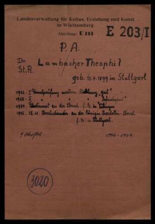 Lambacher, Theophil