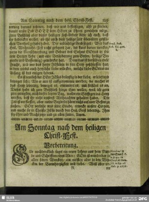 Am Sonntag nach dem heiligen Christ-Fest