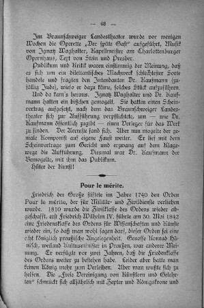 Pour le mérite.