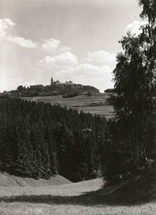 Augustusburg. Stadtansicht mit Burg von Norden