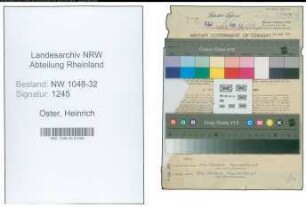 Entnazifizierung Heinrich Oster , geb. 08.09.1893 (Beamter)