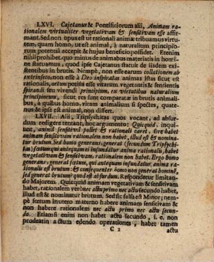 De creatione, potissimum animae rationalis atque huic doctrinae annexis dogmatibus exercitiorum academicorum specimina septem, Specimen 3. De tripsychitarum et monopsychitarum concertationibus