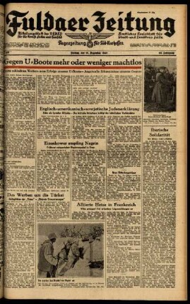 Ausgabe vom Freitag, den 18. Dezember 1942.