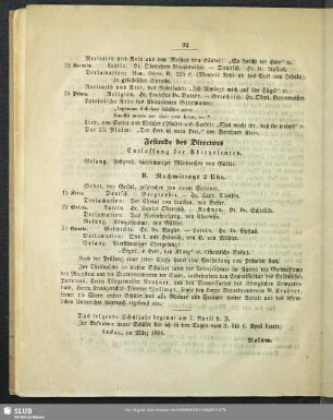 Festrede des Directors