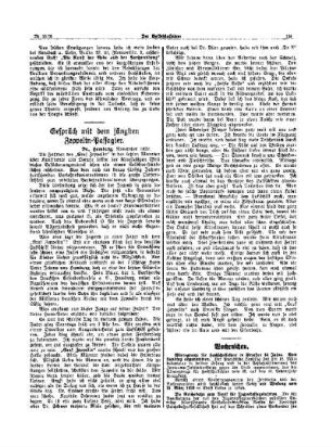 Gepräch mit dem jüngsten Zeppelin-Passagier