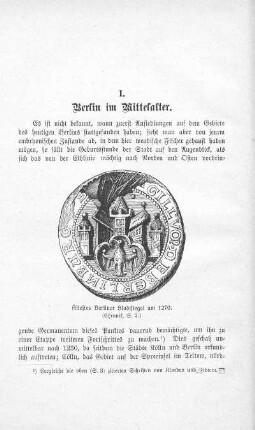 Ältestes Berliner Stadtsiegel um 1270