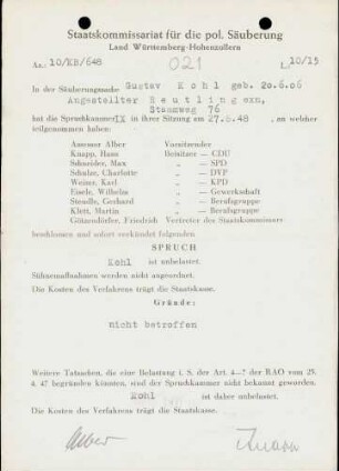 Kohl, Gustav