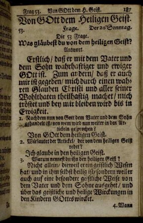 Von Gott dem Heiligen Geist.