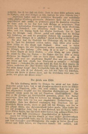 Der Friede von Tilsit