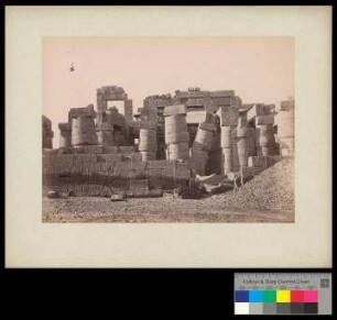 Karnak. Gd. Temple.Salle Hypostyle. Extérieur Est.