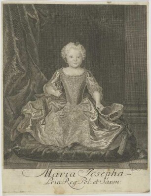 Bildnis der Maria Josepha, Prin. Reg. Pol. et Saxon.