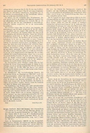 607-610 [Rezension] Krüger, Friedhelm, Bucer und Erasmus
