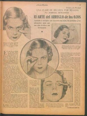 El arte del arreglo de los ojos : Una clase de belleza por semana
