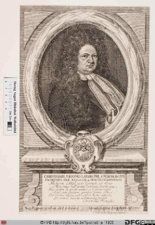 Bildnis Christian Johann Lange