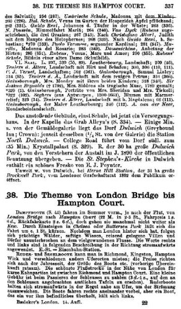 38. Die Themse von London Bridge bis Hampton Court