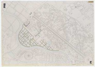 Bundesoffener städtebaulicher und landschaftsplanerischer Ideenwettbewerb Platz der Republik (nicht realisiert), 2. Preis – Axonometrische Projektion. Berlin-Mitte, Platz der Republik
