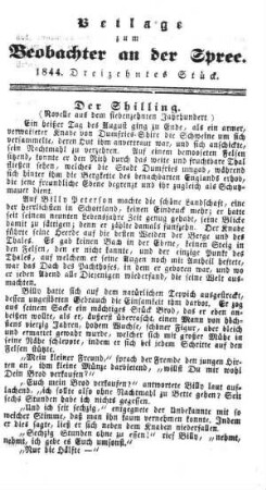 Beilage zum Beobachter an der Spree. 1844. 13. Stueck