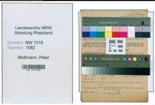 Entnazifizierung Peter Mottmann , geb. 05.11.1913 (Laborangestellter)