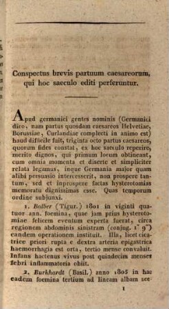 Diss. inaug. sistens adnotationes ad sectionem caesaream