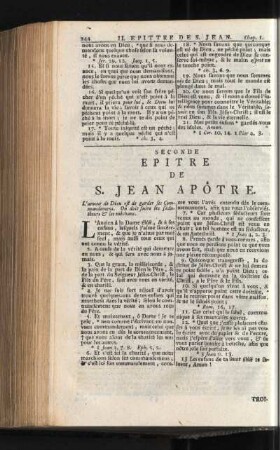 Seconde Epitre Catholique De S. Jean Apôtre