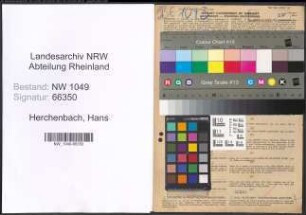 Entnazifizierung Hans Herchenbach , geb. 25.08.1893 (Bankbeamter)