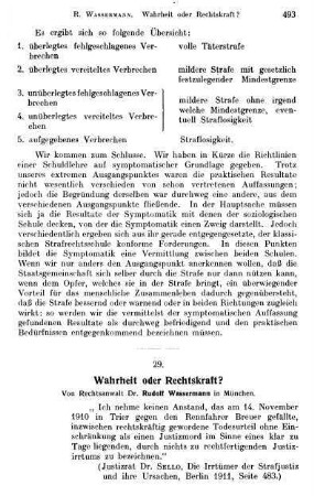 493-502, Wahrheit oder Rechtskraft?