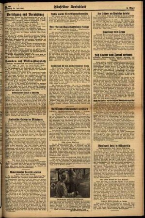 Zweite Ausgabe vom Mittwoch, den 23. Juli 1941.