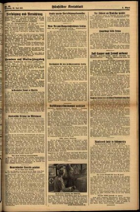 Zweite Ausgabe vom Mittwoch, den 23. Juli 1941.