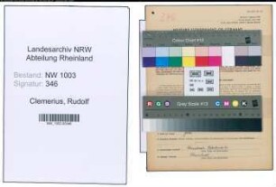 Entnazifizierung Rudolf Clemerius , geb. 08.08.1892 (Friseur)