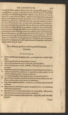 De rebus, in quibus cadere potest societas, vel non.