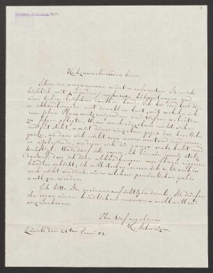 Brief an Jacob Grimm : 28.06.1851-22.11.1851