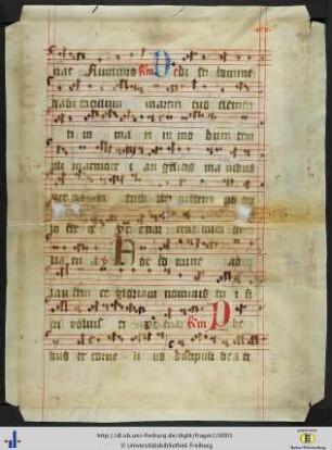 Fragment aus Antiphonarium