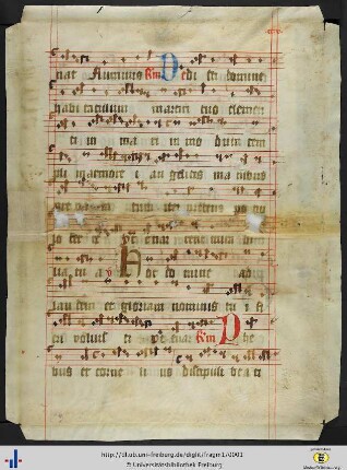 Fragment aus Antiphonarium