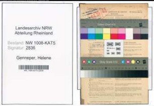 Entnazifizierung Helene Genneper , geb. 16.12.1898 (Landwirtin)